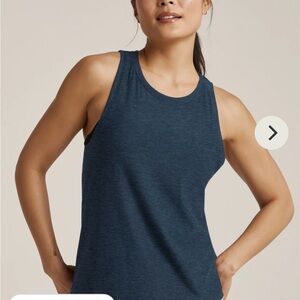 Beyond Yoga Blue Fitted Tank Top